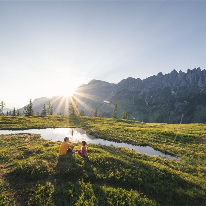 Mountain lake region Hochkönig
